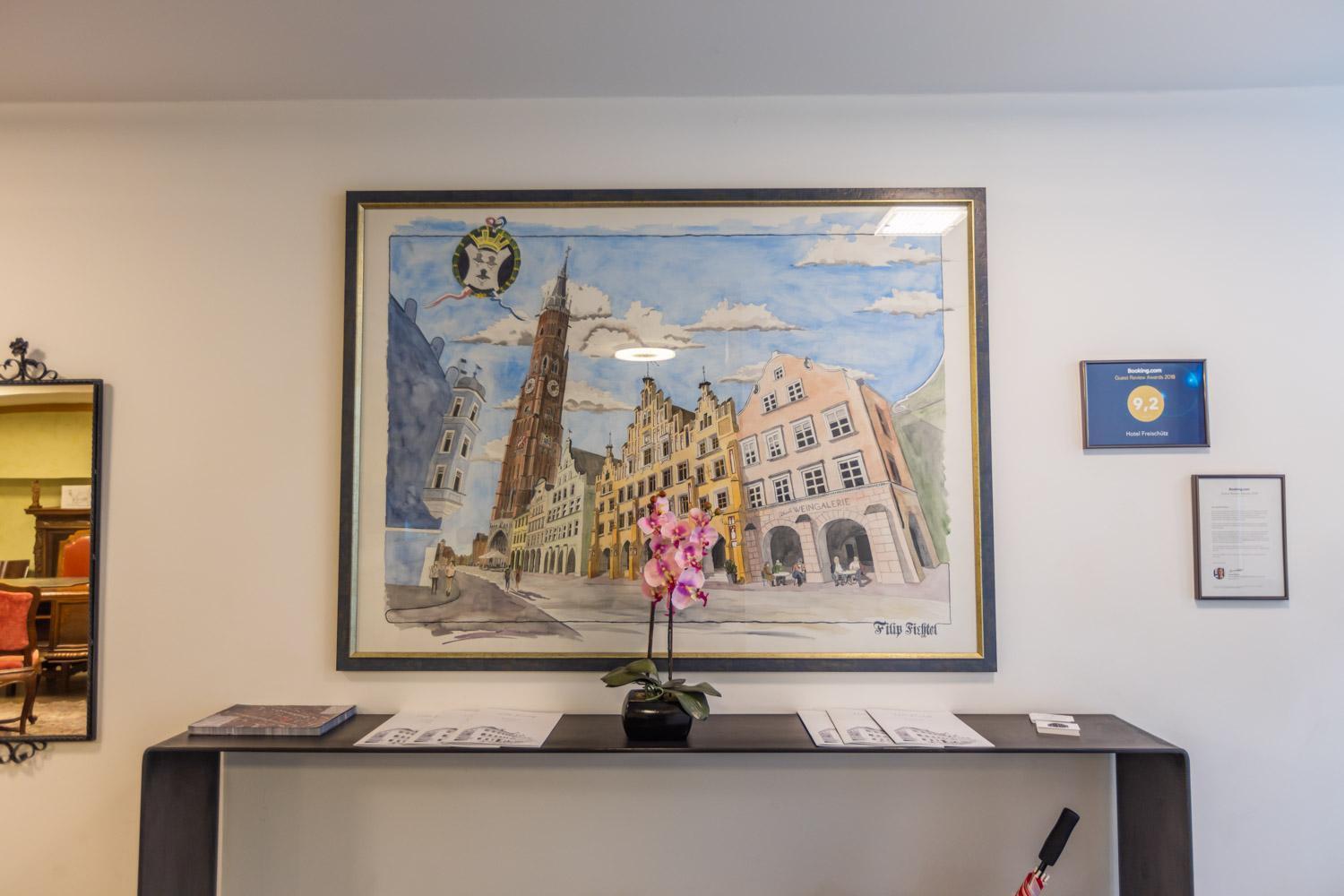 Hotel Freischuetz Landshut Bagian luar foto